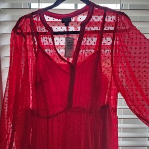 Torrid red midi dress size 1X (14-16)
